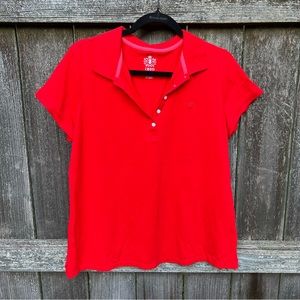 Izod Red / Orange Polo Short Sleeve